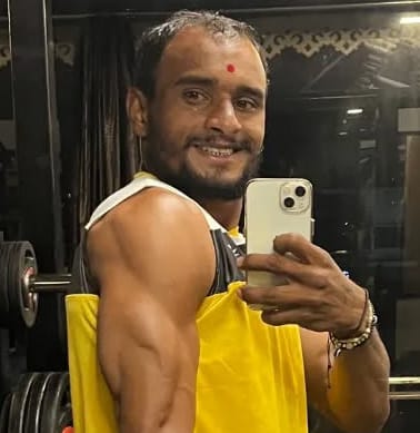 Client Vijay Ghorpade at Baba's Gym