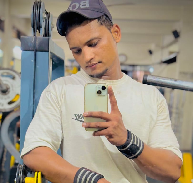 Client Mobin Shaikh at Baba's Gym